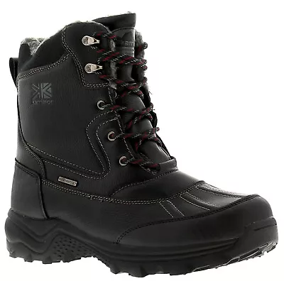 Karrimor Mens Walking Boots Snow Casual 3 Lace Up Black UK Size • £53