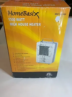 Homebasix 1500 Watt Milk House Style Utility Heater Model 552-4350 • $39.99