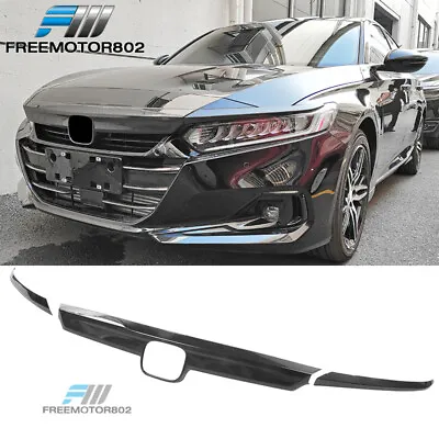 Fits 21-22 Honda Accord Sedan OE Hood Grille Cover Carbon Fiber Print 3PCS - ABS • $52.98