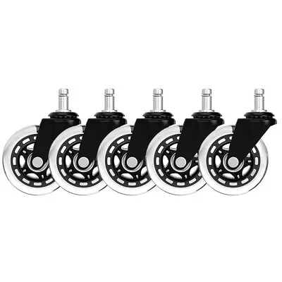 $22.99 • Buy NEW 5/10pcs Mute Rollerblade Office Desk Chair Wheels Replacement Rolling Caster