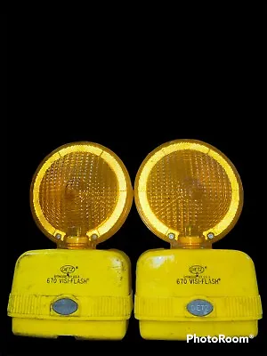 DIETZ 670 VISI-FLASH SYRACUSE NY FLASHING CONSTRUCTION LIGHT MAN CAVE Not Tested • $20