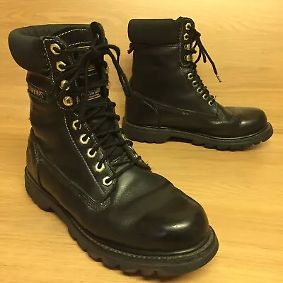 £64.99 • Buy G.T. Hawkins Northampton Black Leather Lace Up Military Combat Boots - UK 7