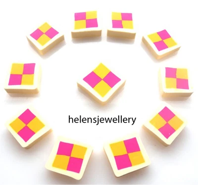 £4.99 • Buy 10 Battenburgs Flatback Kitch Cabochons Kawaii Decoden - Fast Shipping