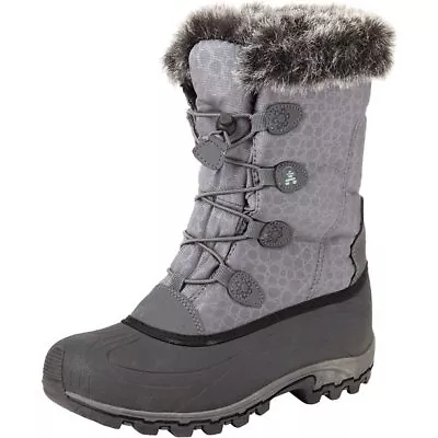 KAMIK MOMENTUM-3 Snow Seam-Sealed Waterproof Plush Faux-Fur Collar Boots • $95.22