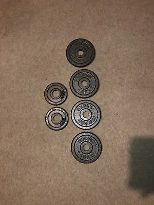 1 Inch 4x1.25kg Weight Plates Proiron   1 Inch 2x0.5kg Weight Plates • £30