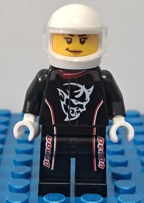 Lego Minifigure Speed Champion - 2018 Dodge Challenger SRT Demon Driver - Sc076 • £3.29