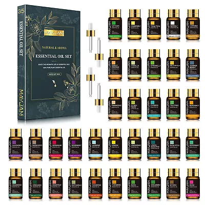 MAYJAM 35PCS Pure Essential Oil Fragrances Gift Set Kit For Diffuser Humidifier • $26.99