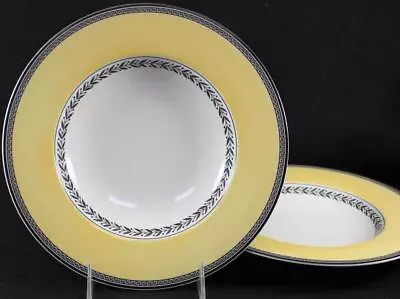 Villeroy Boch Audun Fleur Set Of Two Rim Soup Bowls • $64.88