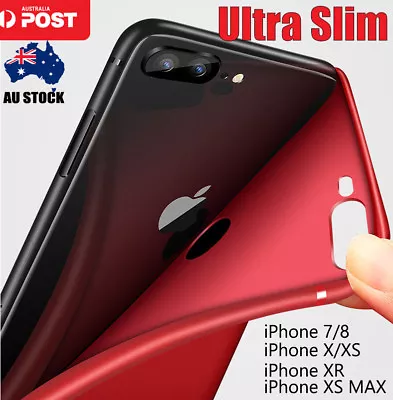 $4.95 • Buy IPhone X XS MAX XR 7 8 Case Silicon Protector Ultra Thin Cover Case Slim Skin