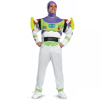 Mens Official Disney Classic Buzz Lightyear Costume Adult Toy Story Fancy Dress • £52.99