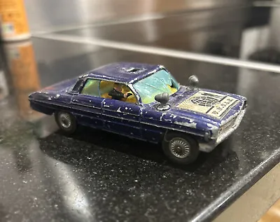 Vintage Blue Corgi Toys Man From Uncle Oldsmobile Super 88 Diecast 497 Car • $12.45
