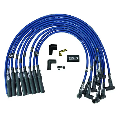 Moroso Spark Plug Wire Set 73668; Ultra 40 Race 8.65mm Blue For BBC Over VC • $96.99