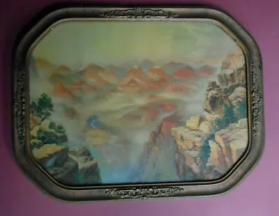Great Frame Moran? Mt's Canyon. River Rocks Trees Print 17.5 X13.5  Vintage • $89.99