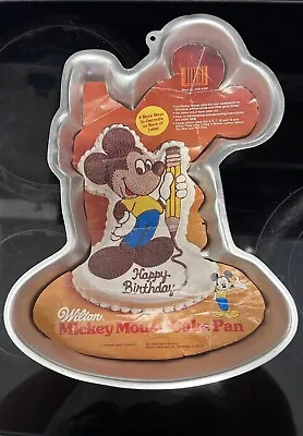 RARE Vintage 1984 Wilton Mickey Mouse With Pencil Cake Pan 2105-4358 • $15