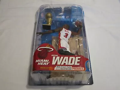 McFarlane Sportspicks NBA 17 Miami Heat Dwayne Wade Premier White Jersey 80/250 • $331.18