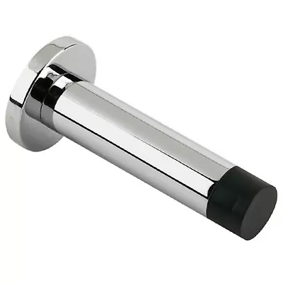 Projection Door Stop Chrome  Metal Wall Mounted Doorstop Rubber Buffer Stopper • £168