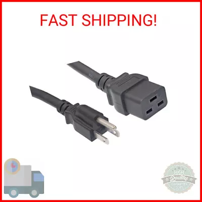 North American Power Cord Extension NEMA 5-15P To C19 6' 14 AWG 15A 125V (Z • $12