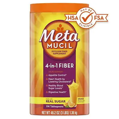 Metamucil Daily Fiber Supplement Psyllium Husk Fiber Powder，Digestive Health • $23.88