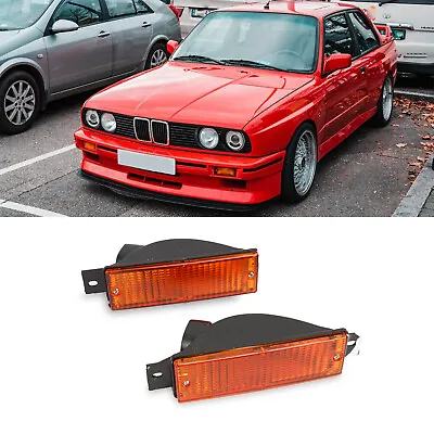 Fit BMW 3 Series E30 1988-1993 Amber Front Turn Signal Lamp Left/ Right • $33