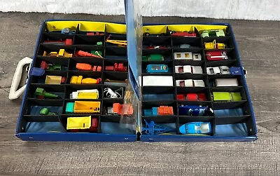 Vintage Matchbox/Lesney Lot Of (37+) 1950s & 60s Cars W/48-car Collector's Case • $595