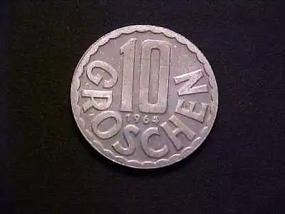 1964 Austria 10 Groschen Aluminum KM# 2878 - Choice BU Collector Coin!-d5318xxx • $7.25