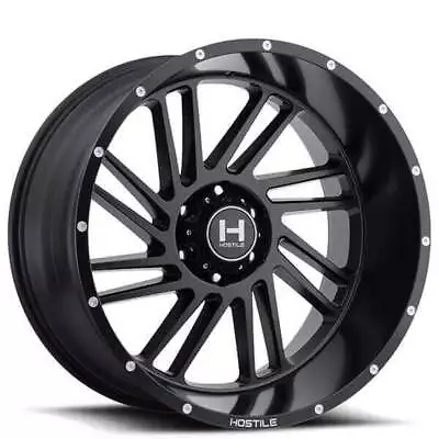 4ea 24  Hostile Wheels H110 Stryker Asphalt (Satin Black) Off Road(S10) • $2856