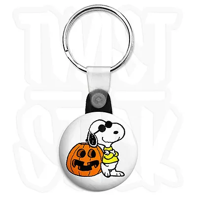 £2.25 • Buy Halloween Snoopy - 25mm Trick Or Treat Keyring Button Badge With Zip Pull Option