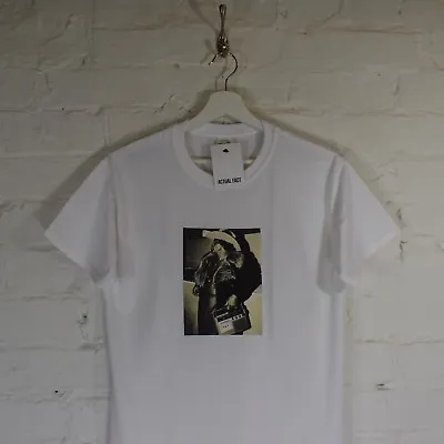 James Brown  Godfather Of Soul  B&W Funk R&B Gospel White Tee T-shirt By AF • £19.99