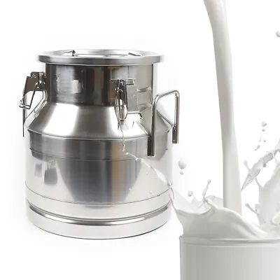 20L/5.25Gallon Stainless Steel Milk Can - Heavy Duty Milk Jug Milk Bucket USA • $82.65