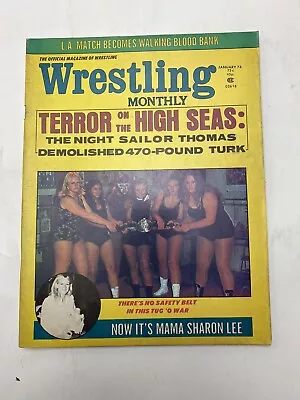 Vintage Wrestling Monthly January 1974 Terror On The High Seas COMB SHIP $1 • $7.98