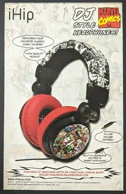 IHip Marvel Comics Headphones Print Ad Poster Art PROMO Original Hulk Thor DJ • $4.99