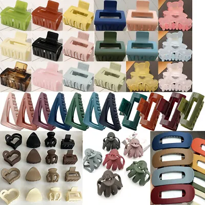 Vintage Hair Clamp Small Hair Clips Multicolored Hair Claw Geometric Hairpin US+ • $2.77