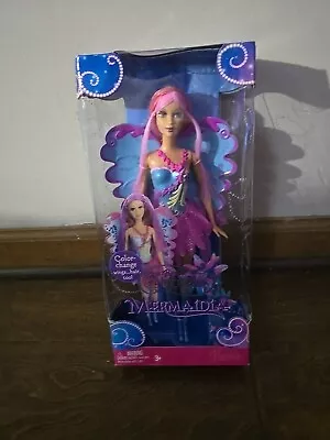 BARBIE Doll FAIRYTOPIA Mermaidia Set PINK FAIRY Mariposa COLOR CHANGE WINGS NIB • $44.95