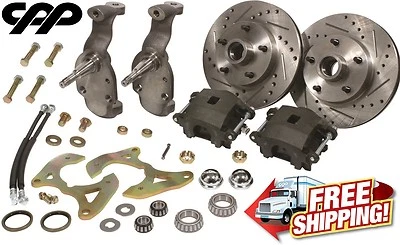 $649 • Buy 1958-64 Chevrolet Impala 2  Inch Lowering Drop Spindle Disc Brake Conversion Kit