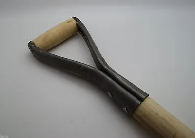 1000mm /100cm Replacement Wooden Shaft Type D Garden Handle Spade Fork Spade D02 • £9.79