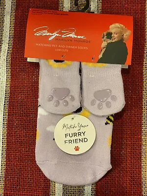 Marilyn Monroe Matching Pet & Owner Low Cut Socks Womens O/S Small Dog Bee Kind • $5.99