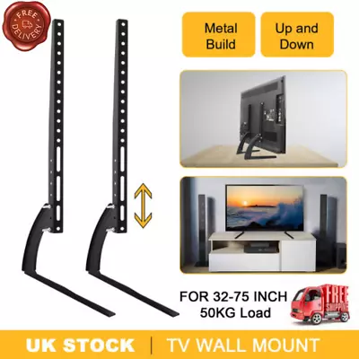 Universal Tv Stand Base Bracket Mount Desktop Table Top For 32-70inch Samsung Lg • £15.49