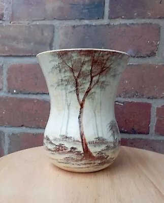 Rare RADFORD Burslem Pottery Tree Vase Painted By J.Harrison  • £9.99