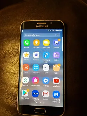 Samsung Galaxy S6 Edge SM-G925I - 32GB - Black Sapphire (Unlocked) • $319