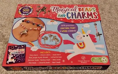 MAGICAL BEADS AND CHARMS : Contains Over 300 Beads And 3 Charms    Ages 3+ • £5