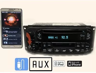 03 JEEP DODGE Durango Ram FM Radio CD Cassette Radio RDS RAZ RBU RBP Aux Input • $274