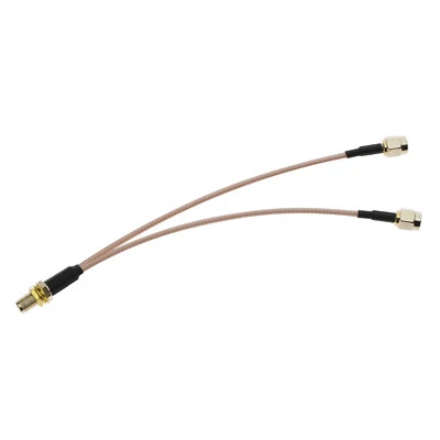 £8.06 • Buy RP-SMA Female To Dual RP-SMA Male Cable 15cm V Type Splitter Coax Cable