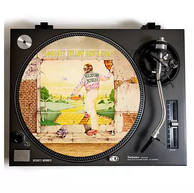 Elton John Turntable Slipmat For Any Vinyl Records Goodbye Yellow Brick Road LP • $11.99