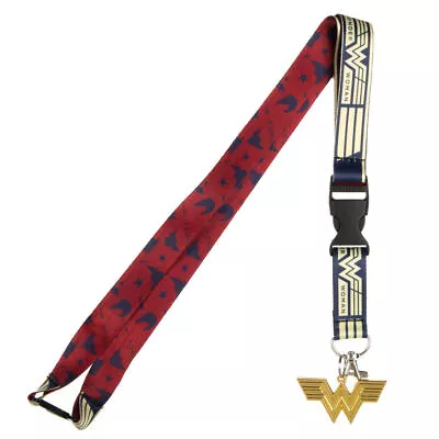 Wonder Woman 1984 Lanyard ID Badge Holder Collectible Sticker & Charm Official • $11.98