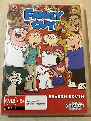 Family Guy : Season Seven 7 (DVD Region 4) 3-Disc Set Good Condition Free Post • $4.95