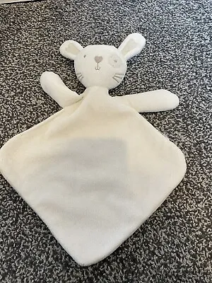 £7.99 • Buy F&F White Dog Puppy Rabbit Patch Comforter Soother Blankie Blanket Tesco Dou 