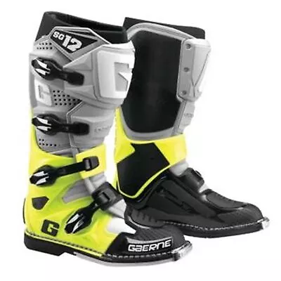 Gaerne SG-12 Boots - Fluorescent Yellow/Black - Size 10.5 2174-079-10.5 • $507.93