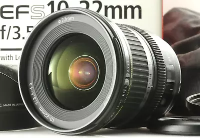 Near Mint In Box Canon EF-S 10-22mm F/3.5-4.5 USM AF Lens W/caps Hood From Japan • £141.54