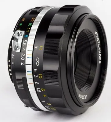 Voigtlander 40mm F2 Ultron SLIIS Nikon AIS Aspherical - Black  USA Warranty • $419