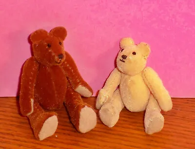 2 Jointed Teddy Bears Two Miniature  2 1/4   And 2 3/4  • $9.95